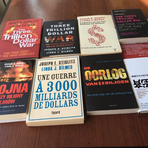 Three Trillion Dollar War has been translated into 42 languages worldwide!