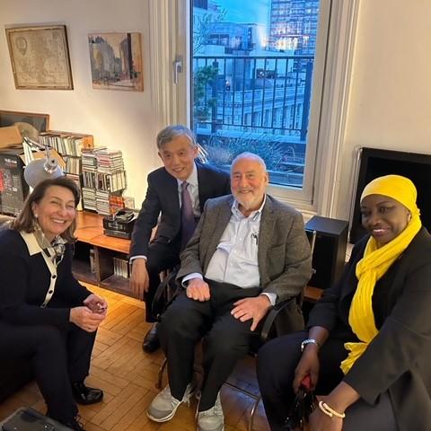 Bilmes, Stiglitz, Aminata Toure and Lan Xue